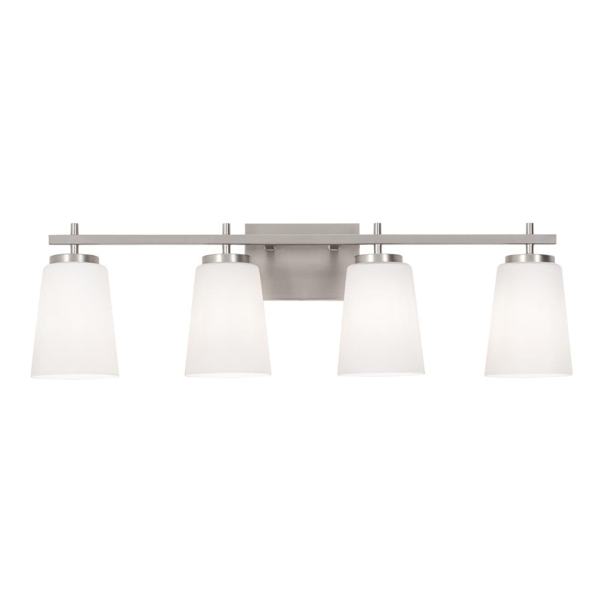 Joanna 32" 4-Light Vanity, Satin Nickel Finish - Bees Lighting