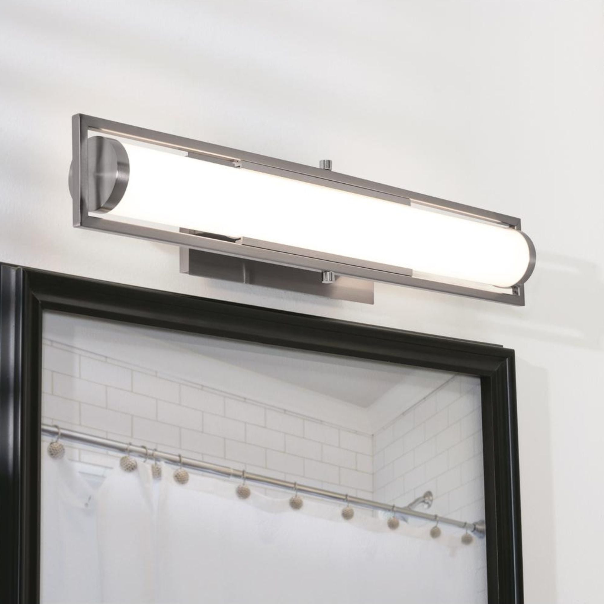 Jordan 24'' LED Bath Bar, Satin Nickel Finish - Bees Lighting