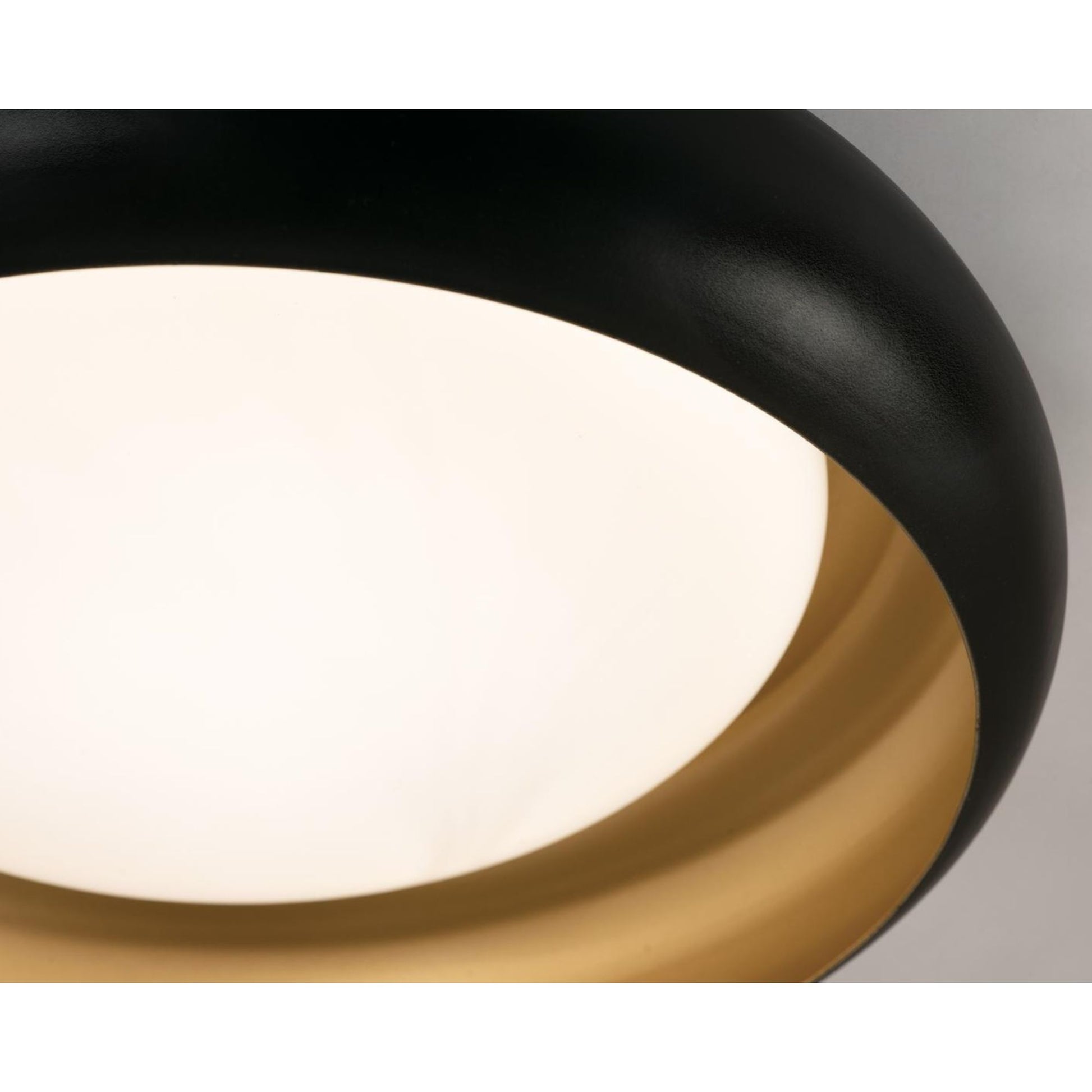 Kayce 19" LED Flush Mount, 5CCT, Black Finish - Bees Lighting