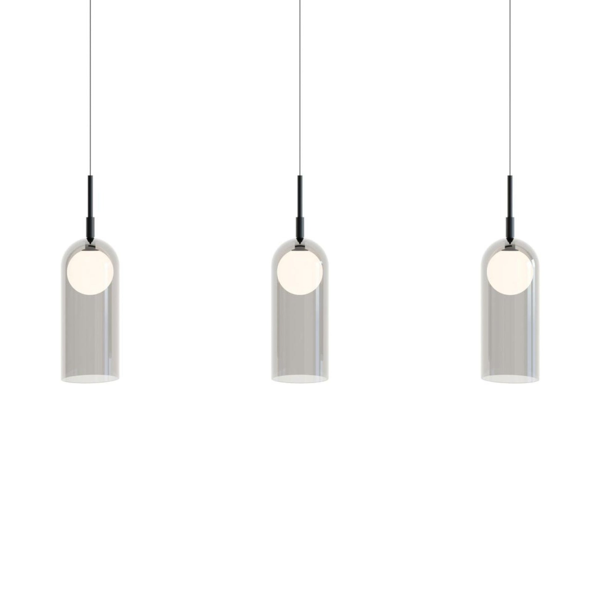 Kiran 36" LED Linear Pendant, Black Finish - Bees Lighting