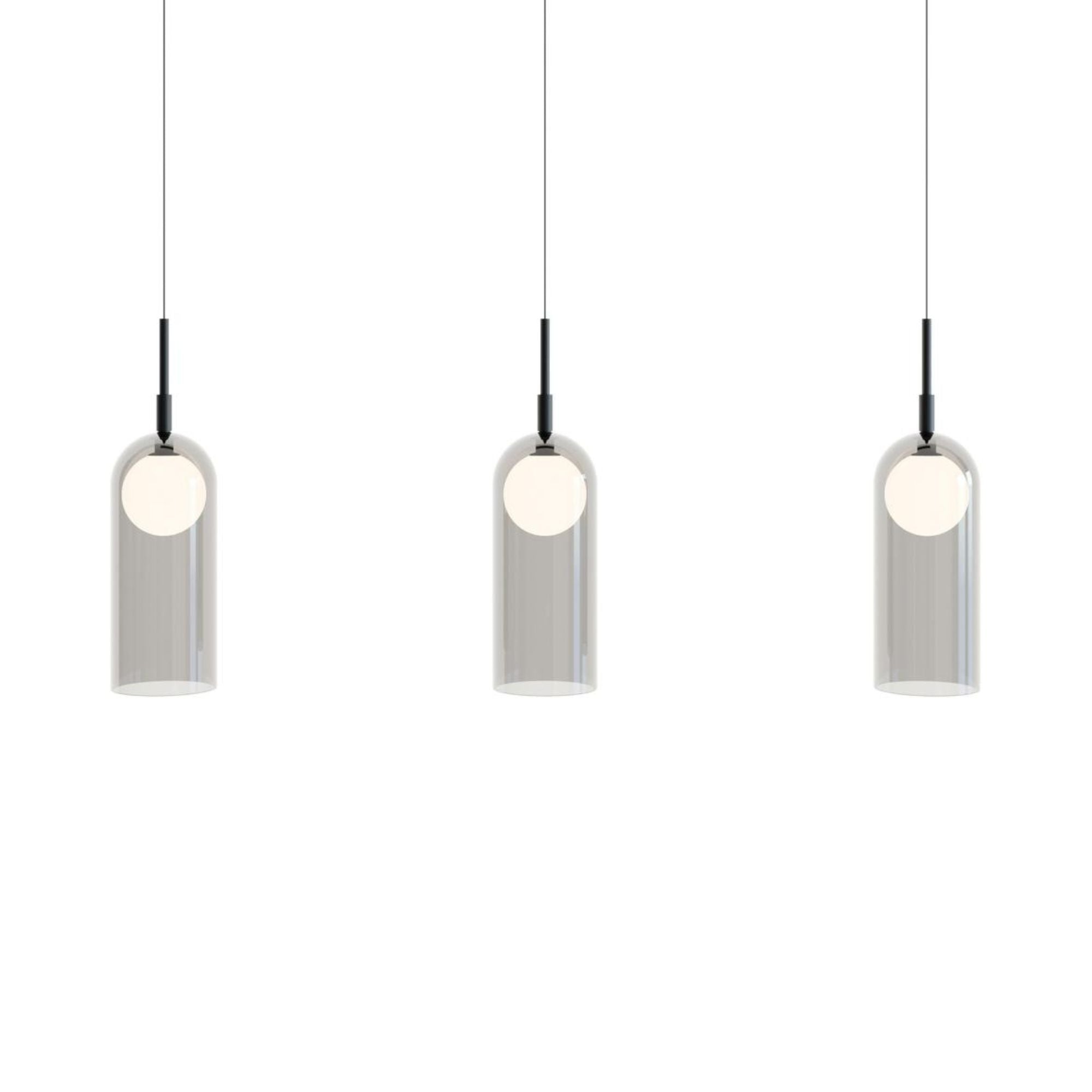 Kiran 36" LED Linear Pendant, Black Finish - Bees Lighting
