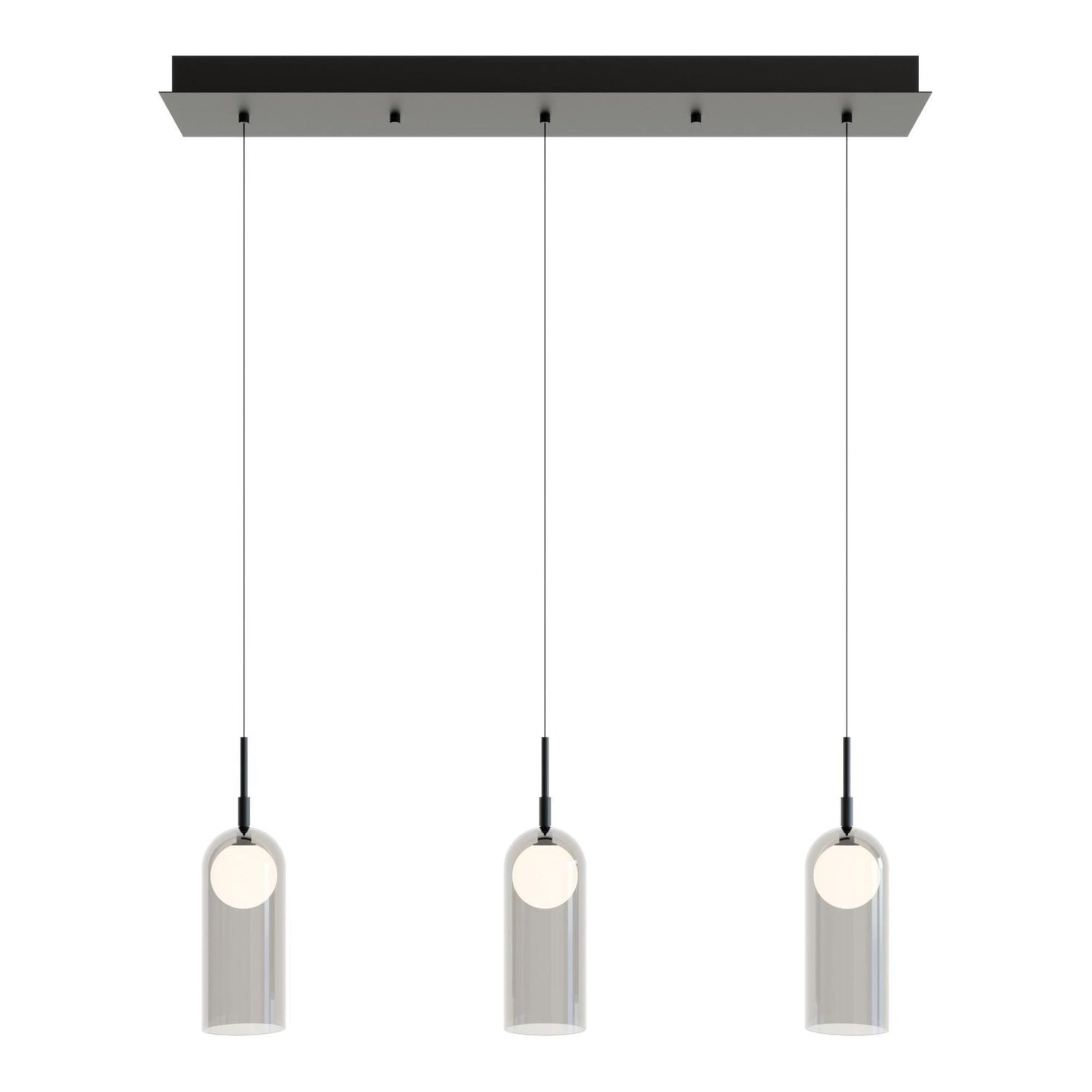 Kiran 36" LED Linear Pendant, Black Finish - Bees Lighting