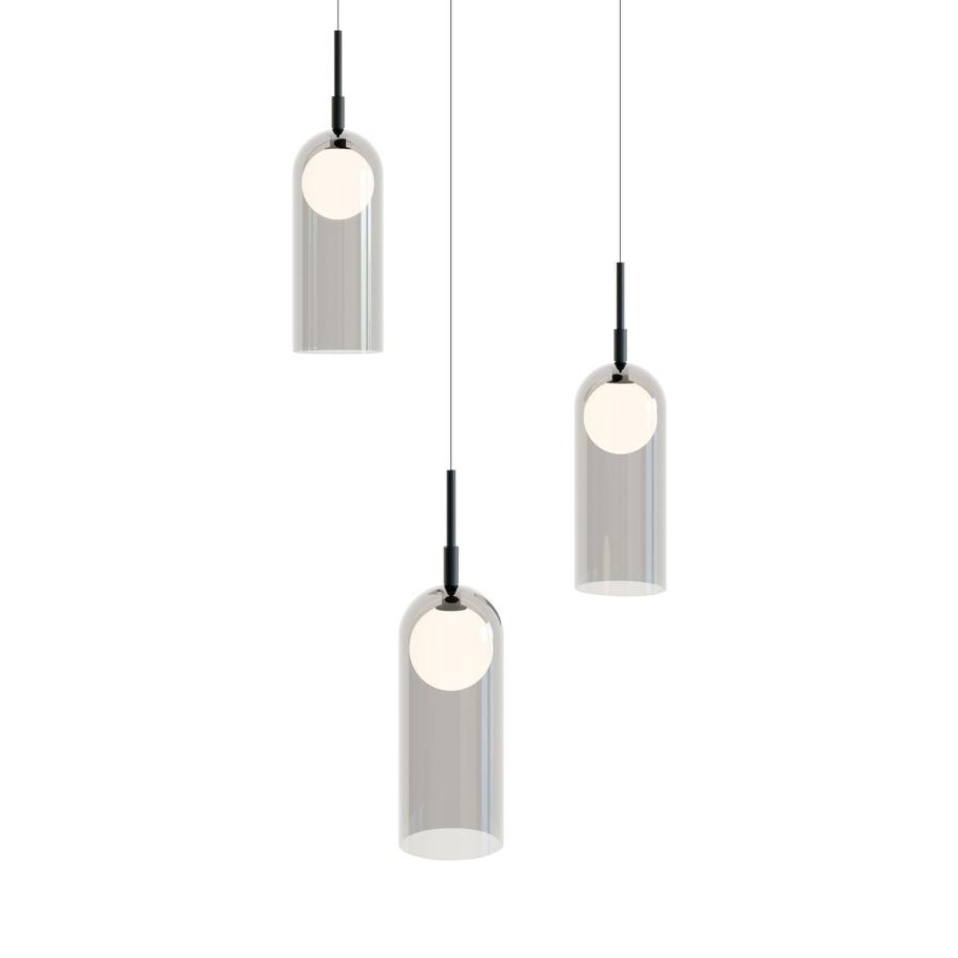 Kiran 18" LED Pendant, Black Finish - Bees Lighting