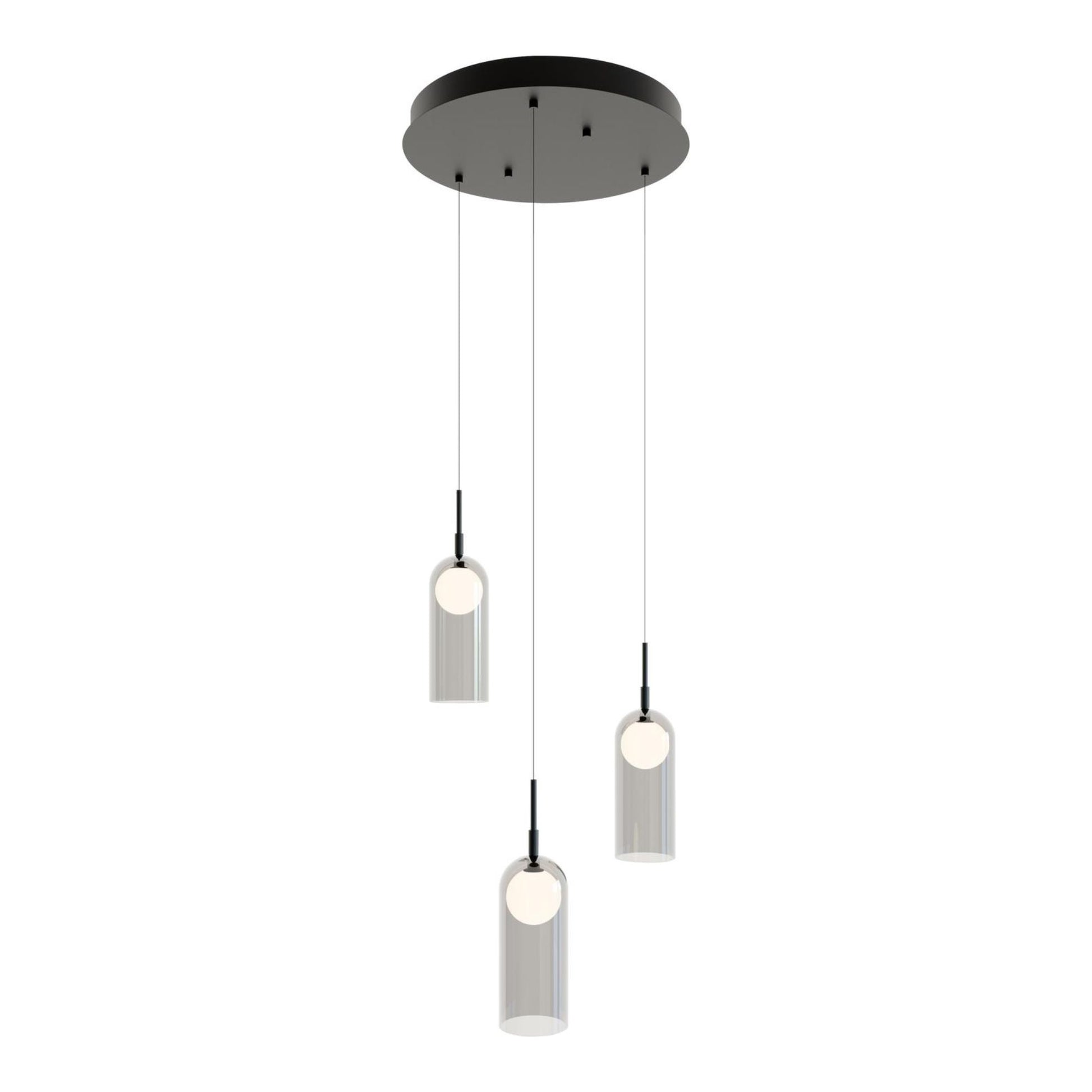 Kiran 18" LED Pendant, Black Finish - Bees Lighting