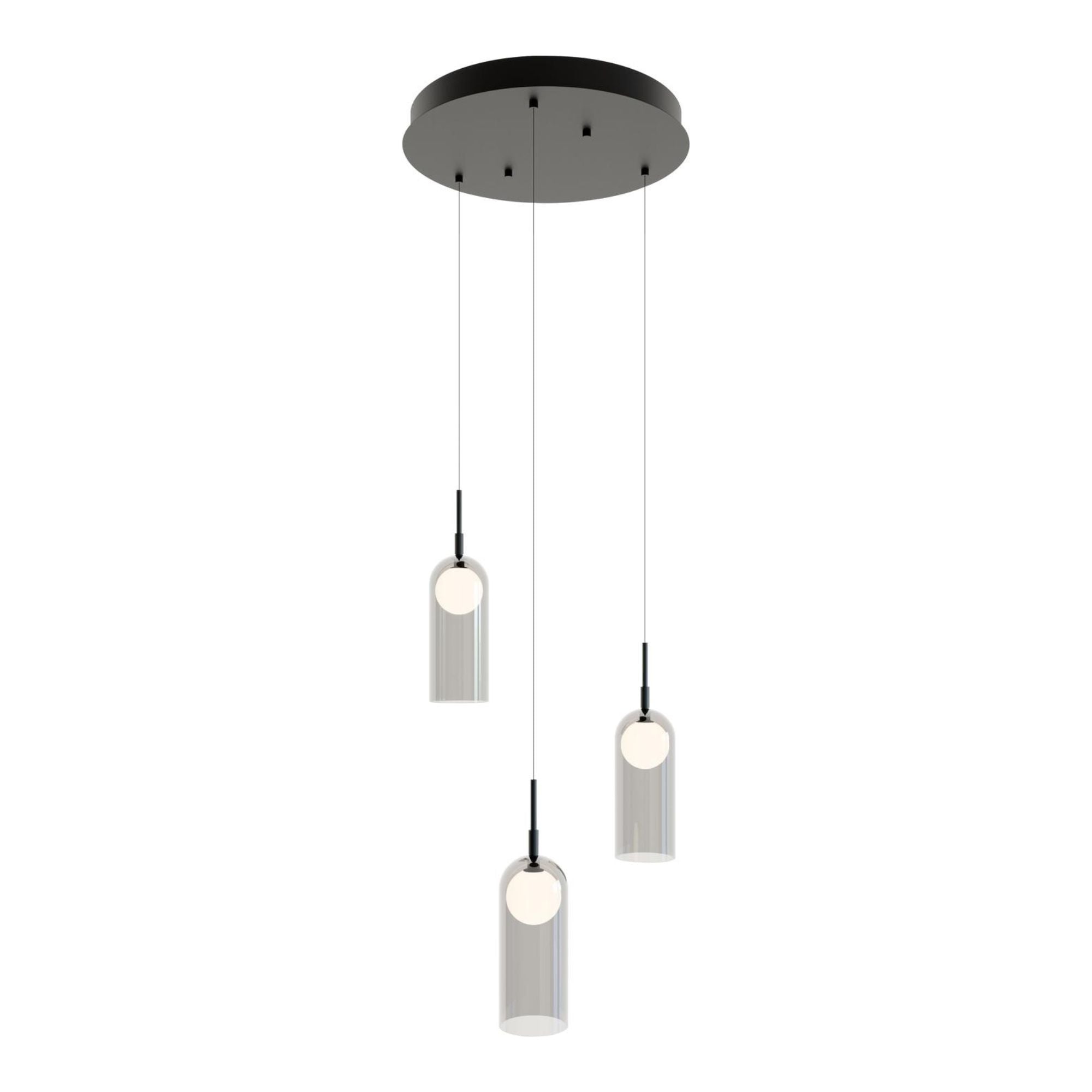 Kiran 18" LED Pendant, Black Finish - Bees Lighting