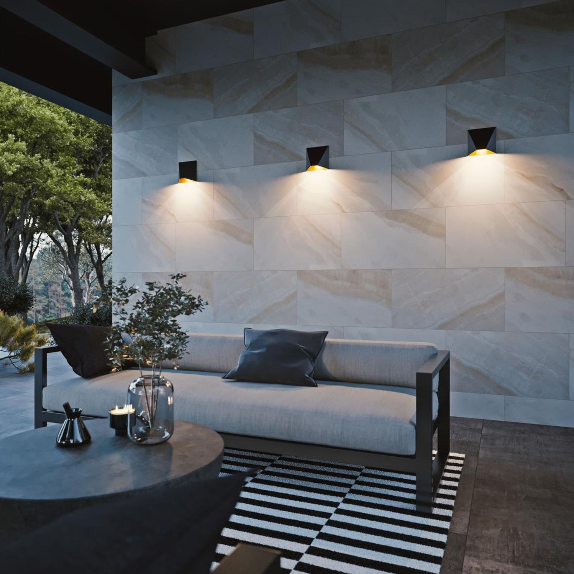Kylo 5" LED Outdoor Wall Mount, Black Finish - Bees Lighting
