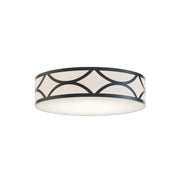 Lake 16" LED Flush Mount, Black Finish