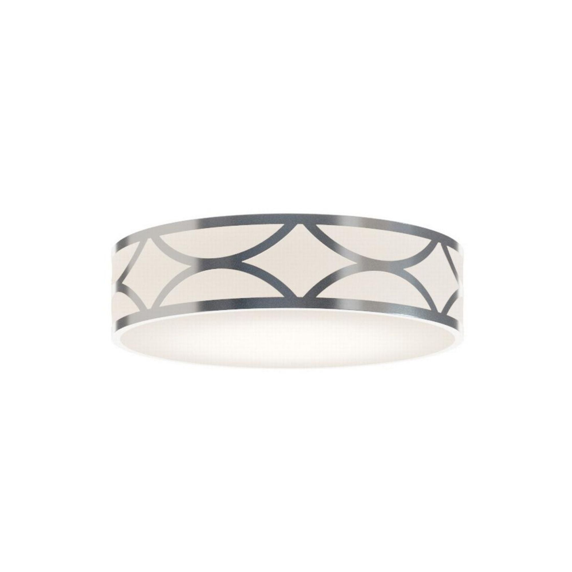 Lake 16" LED Flush Mount, Painted Nickel Finish