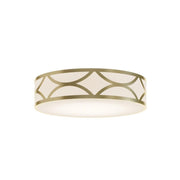 Lake 16" 3-Light Flush Mount, Gold Finish