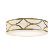 Lake 24" LED Flush Mount, Gold Finish