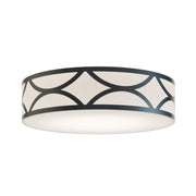 Lake 24" LED Flush Mount, Painted Nickel Finish