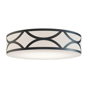 Lake 30" LED Flush Mount, Black Finish
