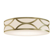 Lake 30" 4-Light Flush Mount, Gold Finish