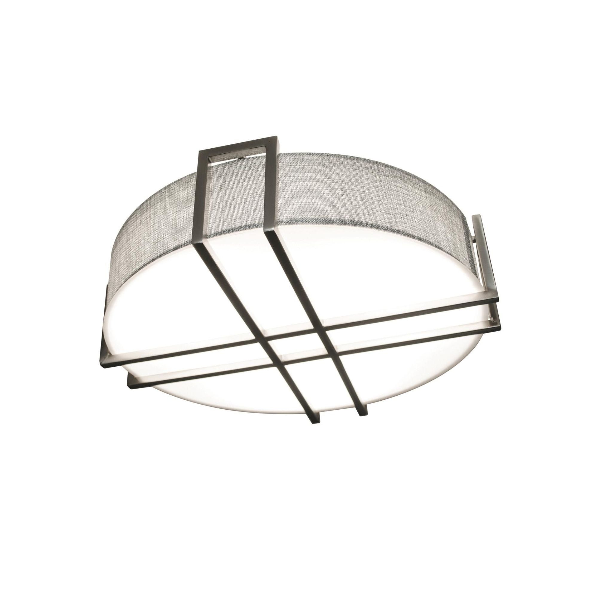 Lambert 16" LED Flush Mount, Satin Nickel Finish