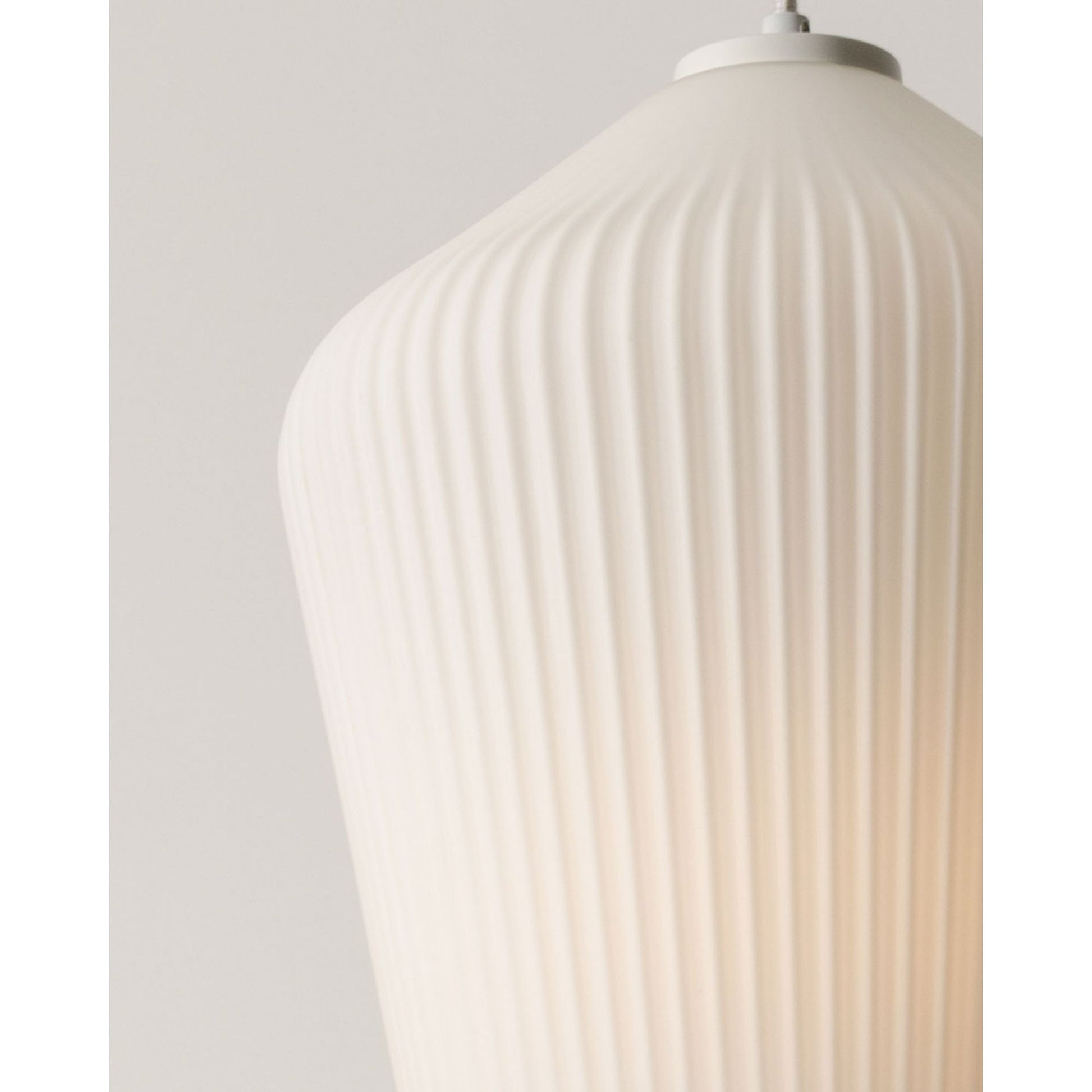 Lola 11" Mini Pendant, White Finish - Bees Lighting