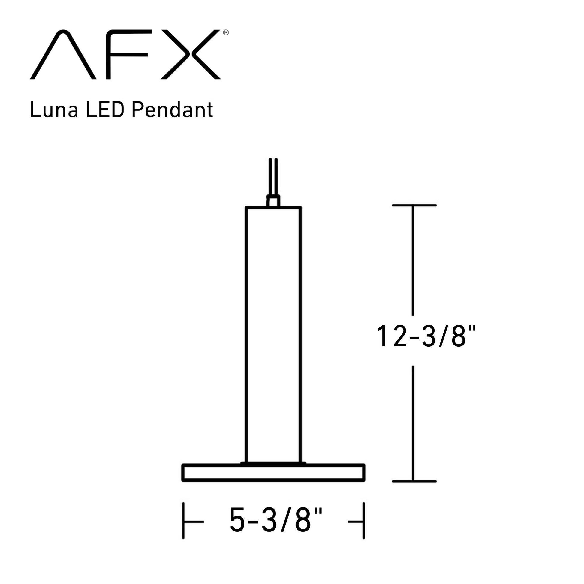 Luna 5" LED Mini Pendant, Black Finish - Bees Lighting