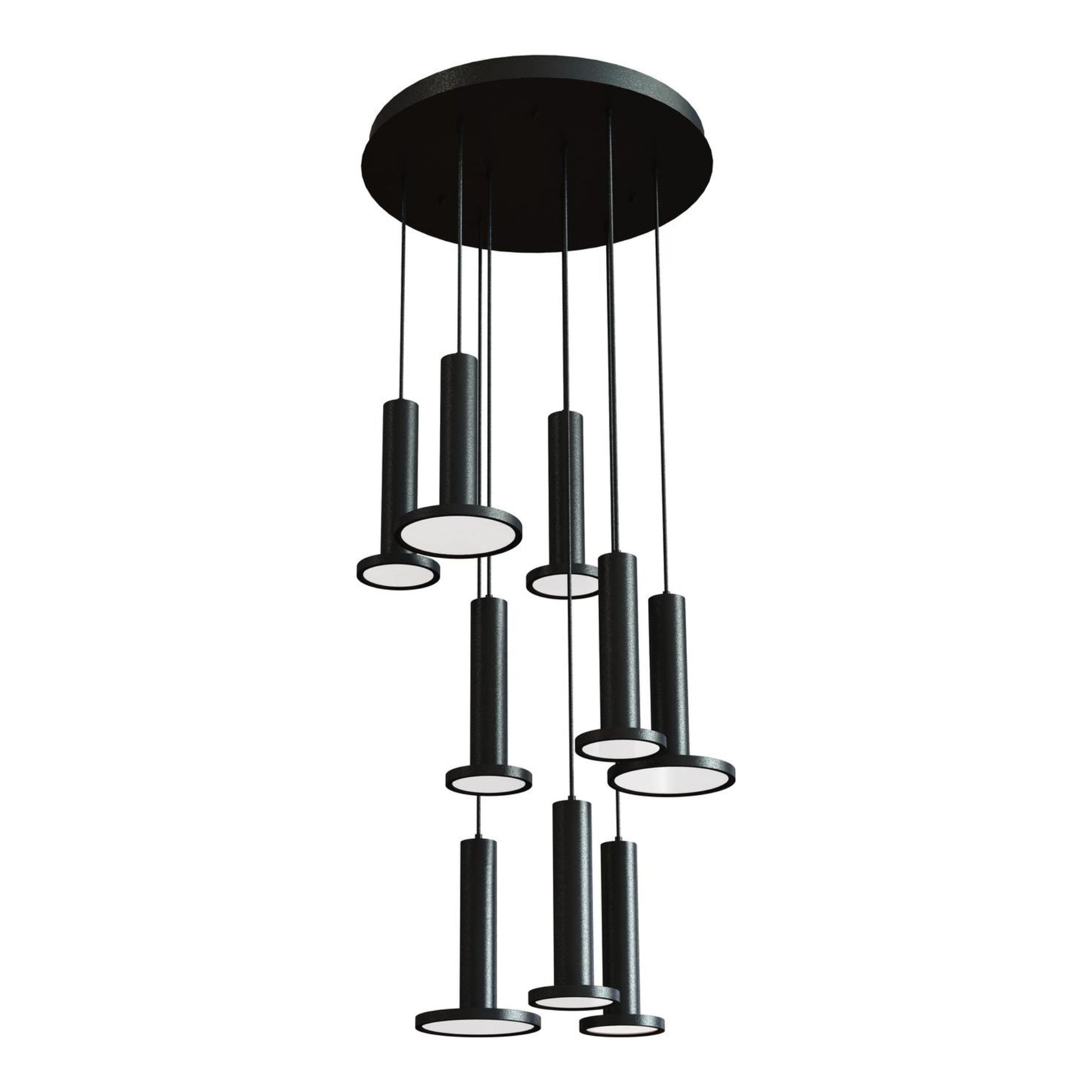 Luna 24" LED Mini Pendant, Black Finish - Bees Lighting