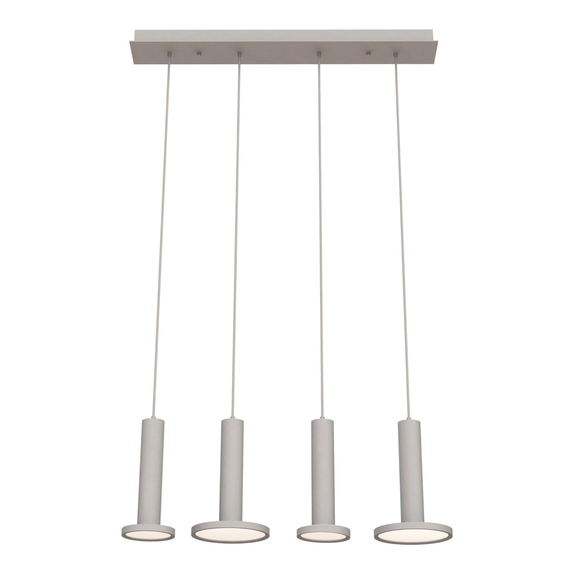 Luna 36" LED Linear Pendant, White Finish - Bees Lighting