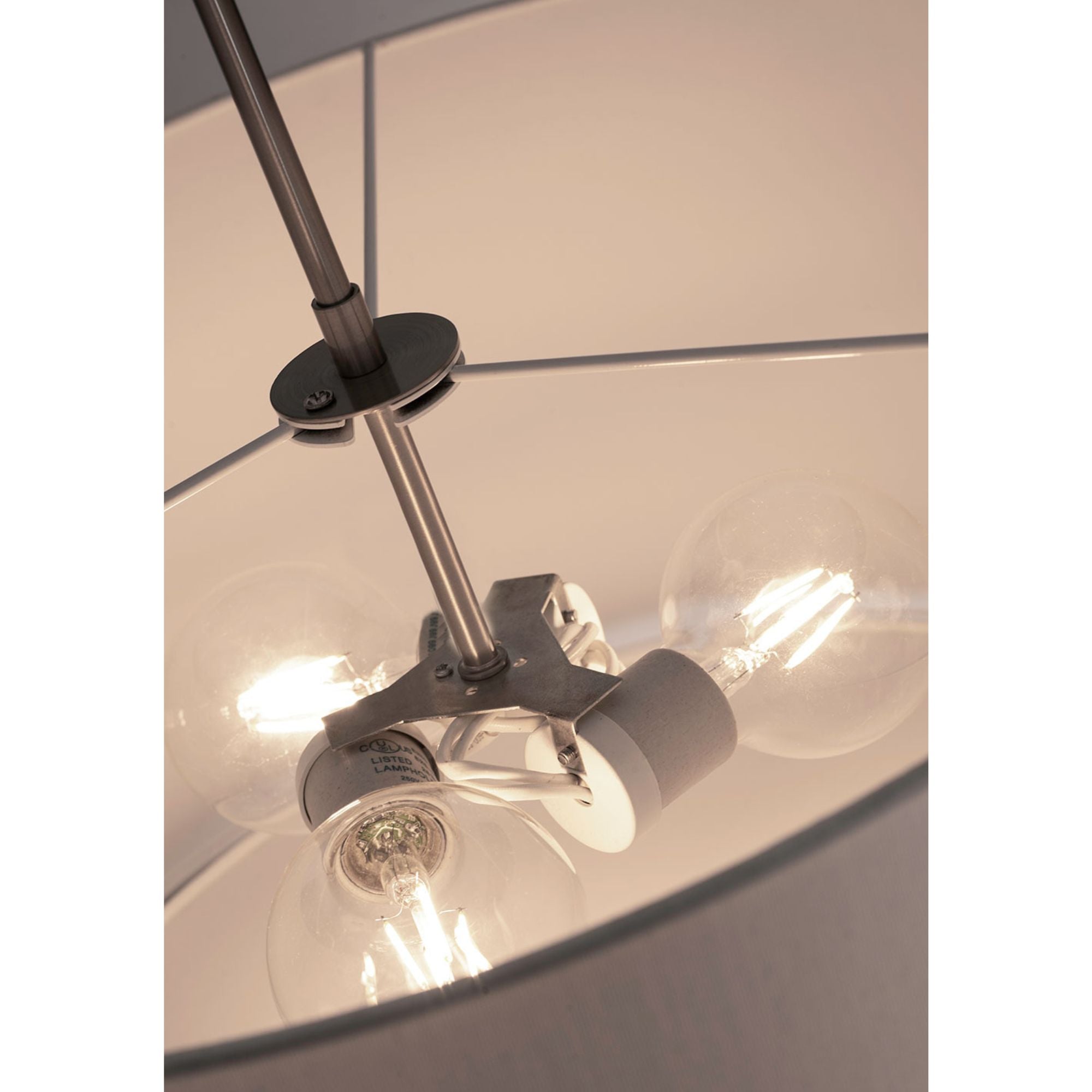 Mae 20 in. 3 Lights Pendant Light Satin Nickel Finish - Bees Lighting
