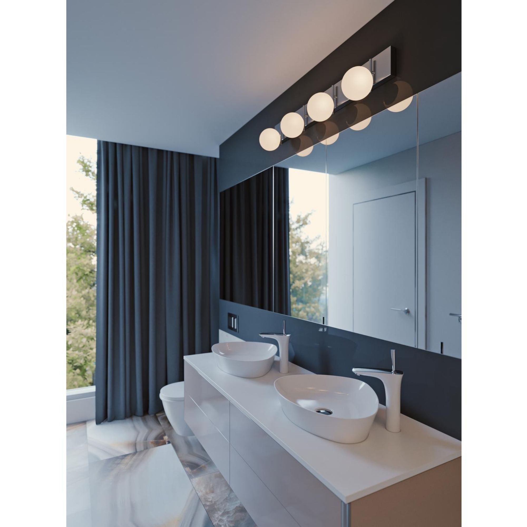 Metropolitan 30 in. 3 Lights LED Vanity Light Satin Brass Finish - Bees Lighting