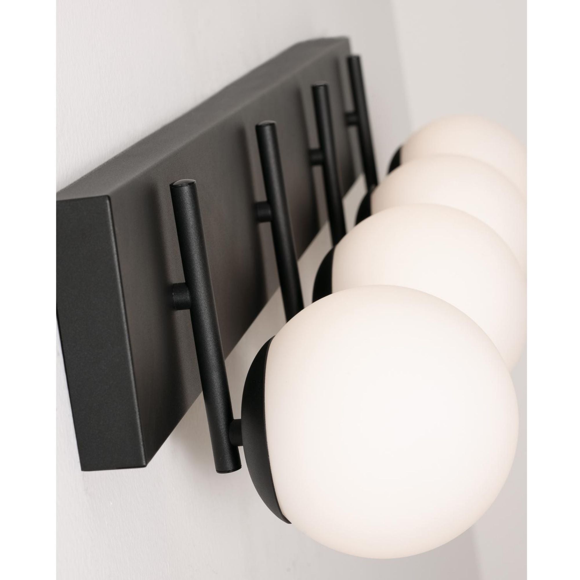 Metropolitan 38 in. 4 Lights LED Vanity Light Black Finish - Bees Lighting