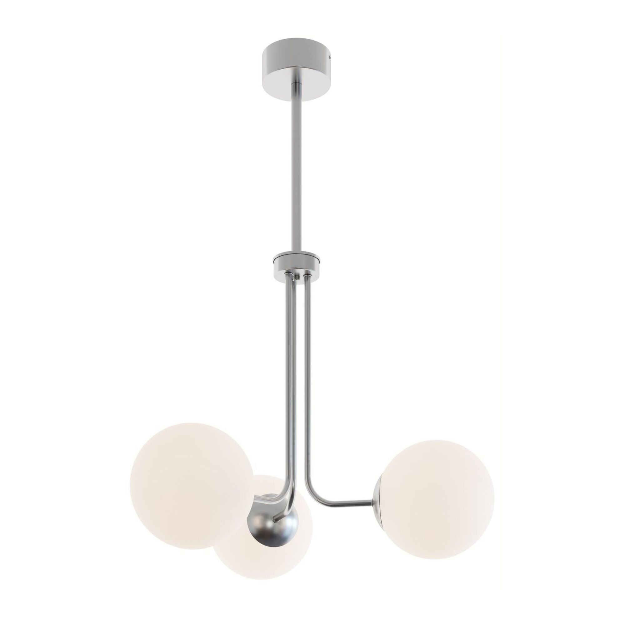 Metropolitan 27 in. 3 Lights LED Pendant Light Satin Nickel Finish - Bees Lighting