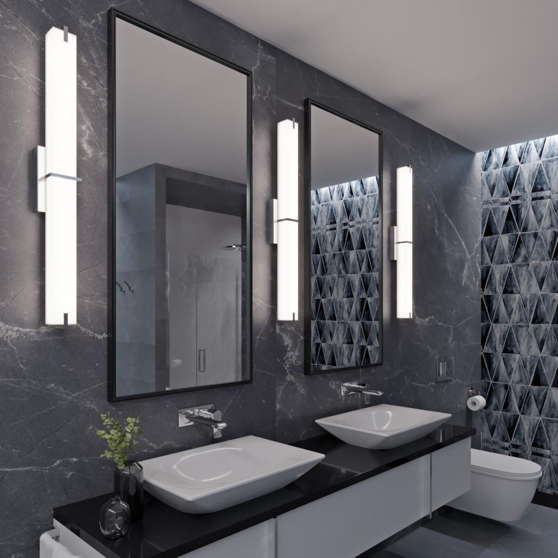 Miller 36" LED Vanity, Satin Nickel Finish - Bees Lighting