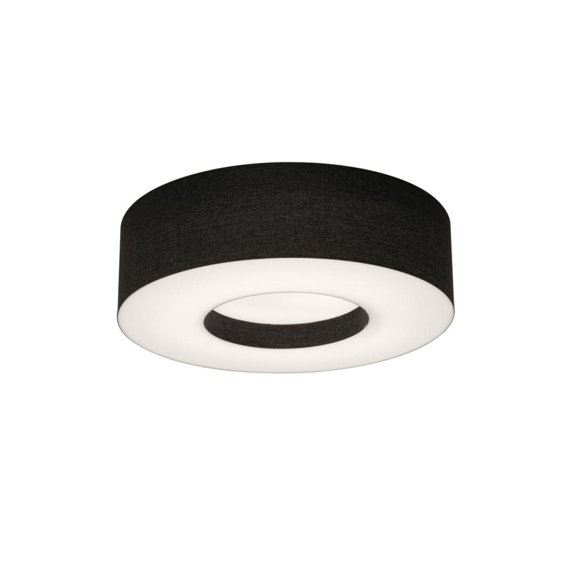 Montclair 12" LED Flush Mount, Black Finish