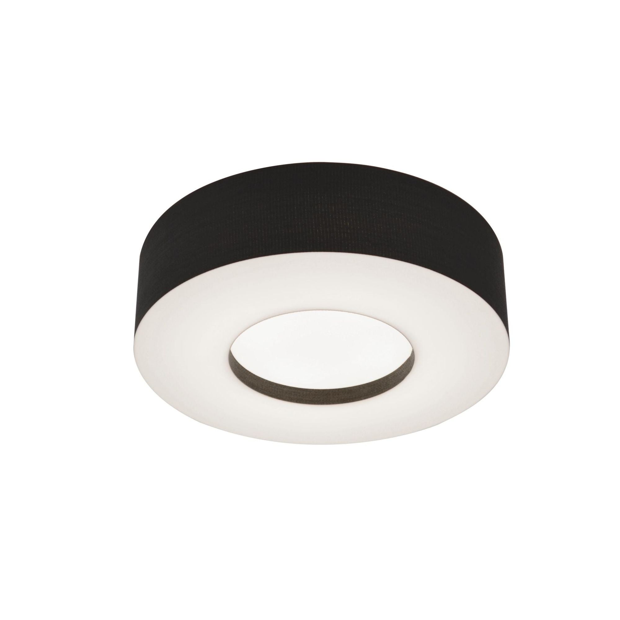 Montclair 15" LED Flush Mount, Black Finish