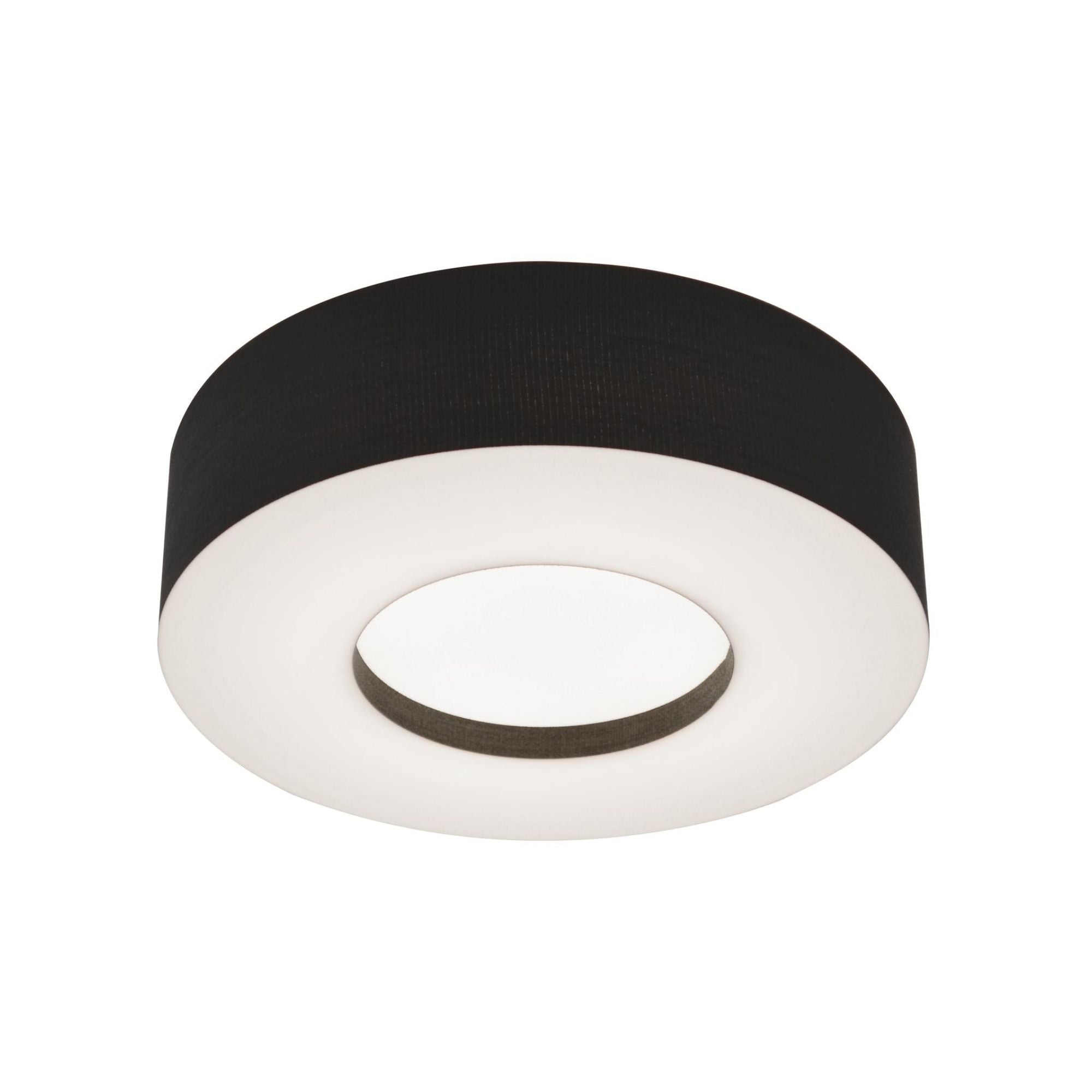 Montclair 19" LED Flush Mount, Black Finish