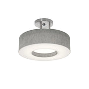 Montclair 12" LED Semi-Flush Mount, Satin Nickel Finish