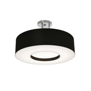 Montclair 19" LED Semi-Flush Mount, Black Finish