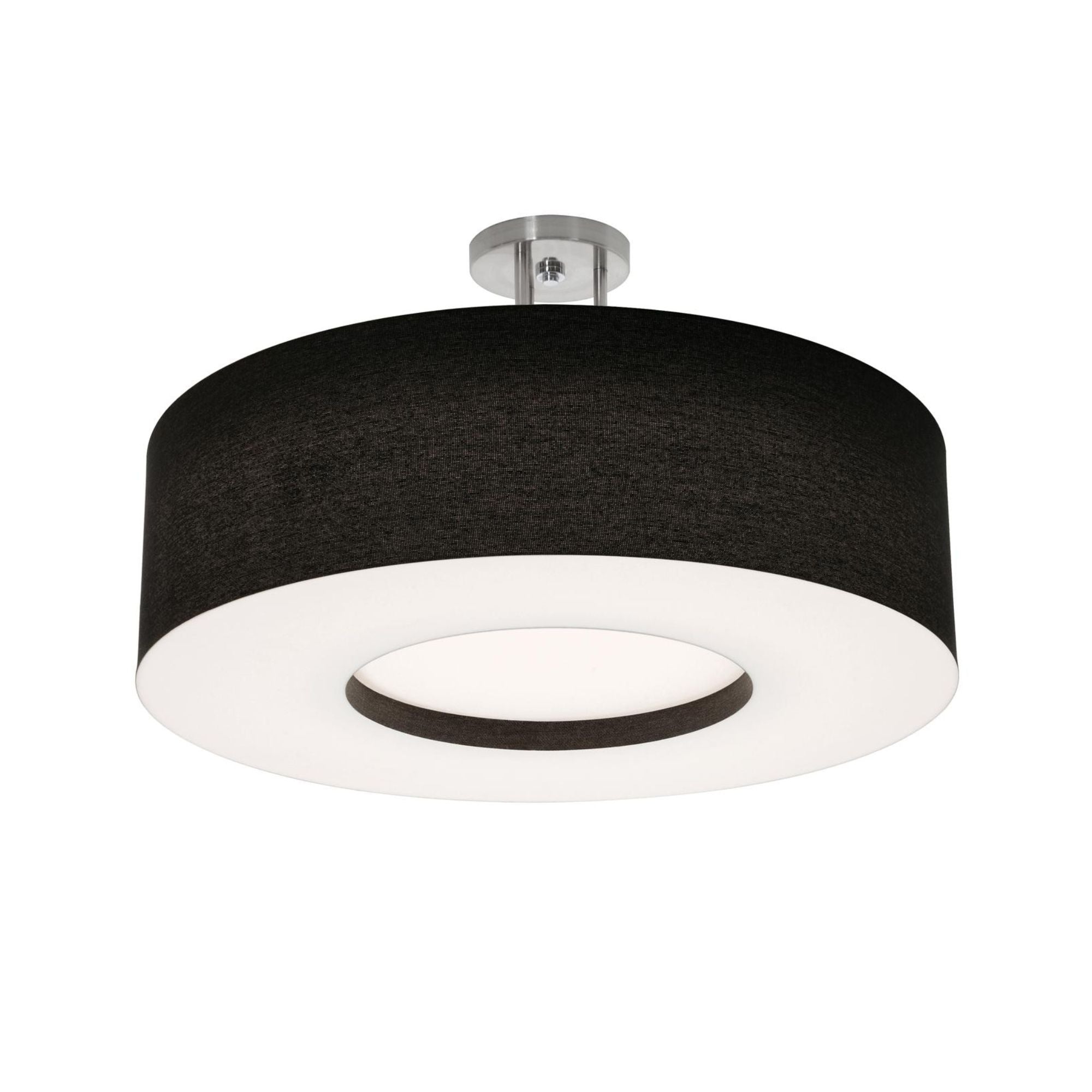 Montclair 24" LED Semi-Flush Mount, Black Finish