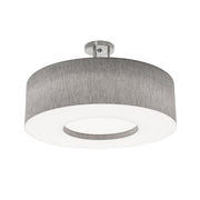 Montclair 24" LED Semi-Flush Mount, Satin Nickel Finish