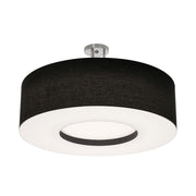 Montclair 30" LED Semi-Flush Mount, Black Finish