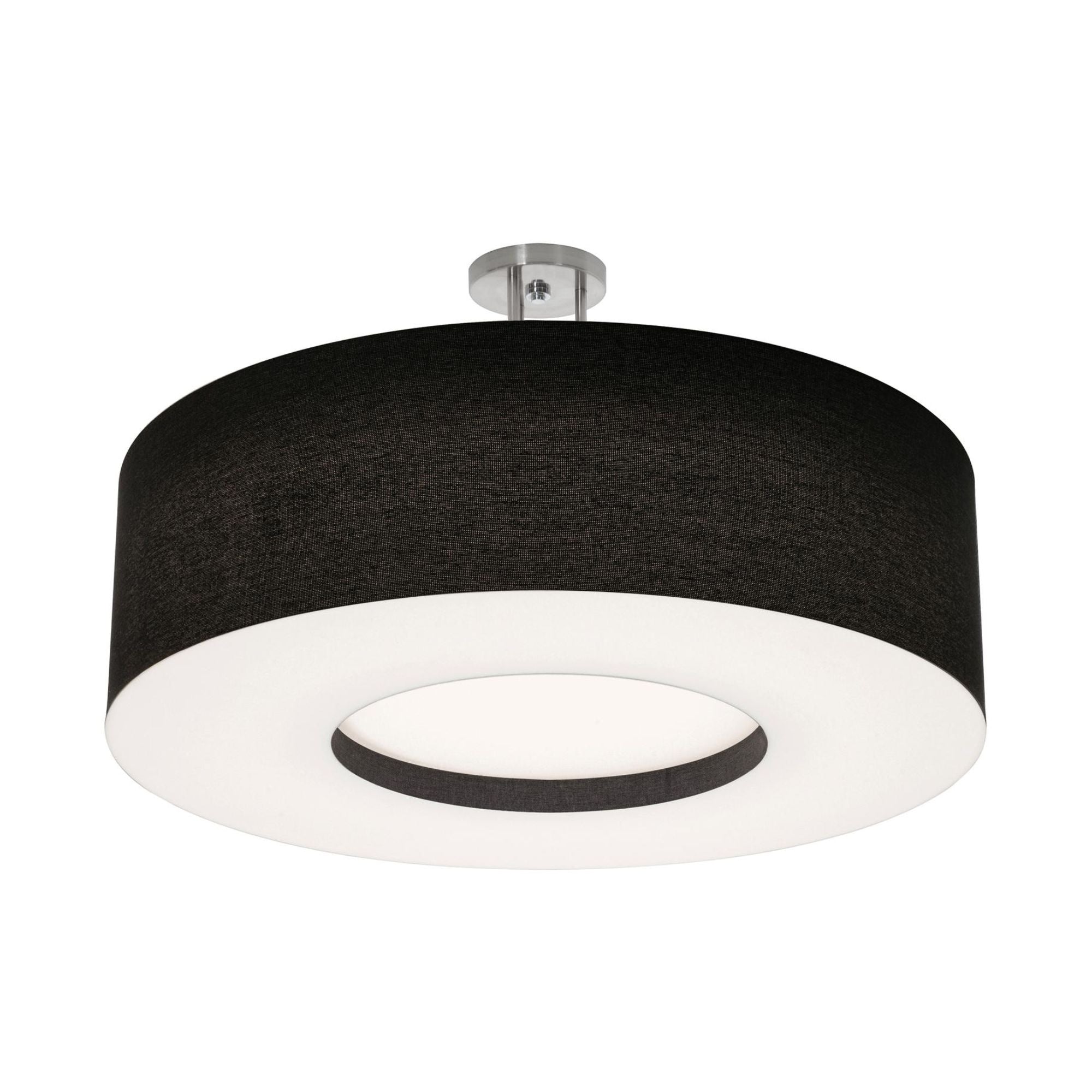 Montclair 30" LED Semi-Flush Mount, Black Finish