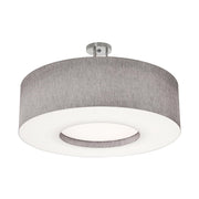 Montclair 30" LED Semi-Flush Mount, Satin Nickel Finish
