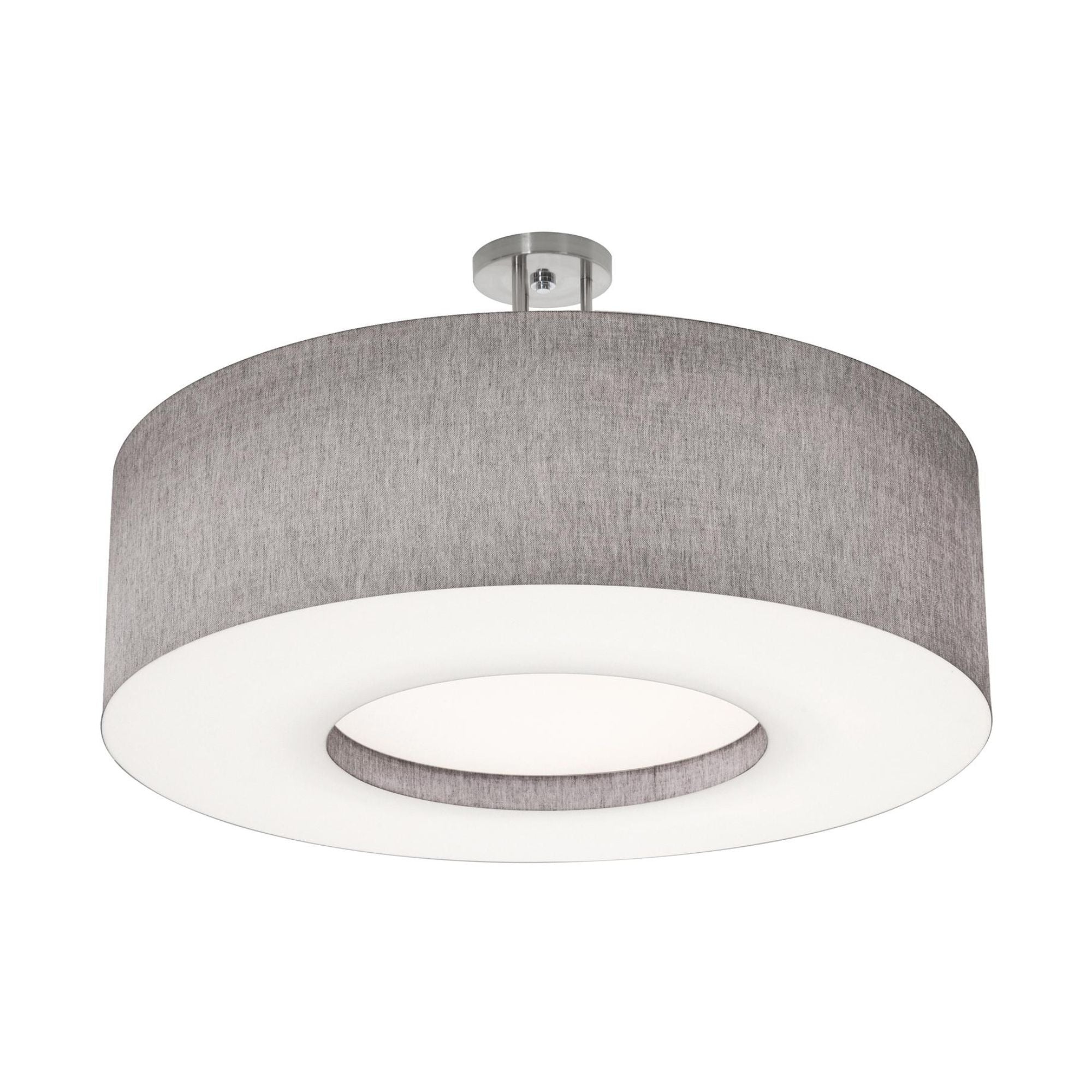 Montclair 30" LED Semi-Flush Mount, Satin Nickel Finish