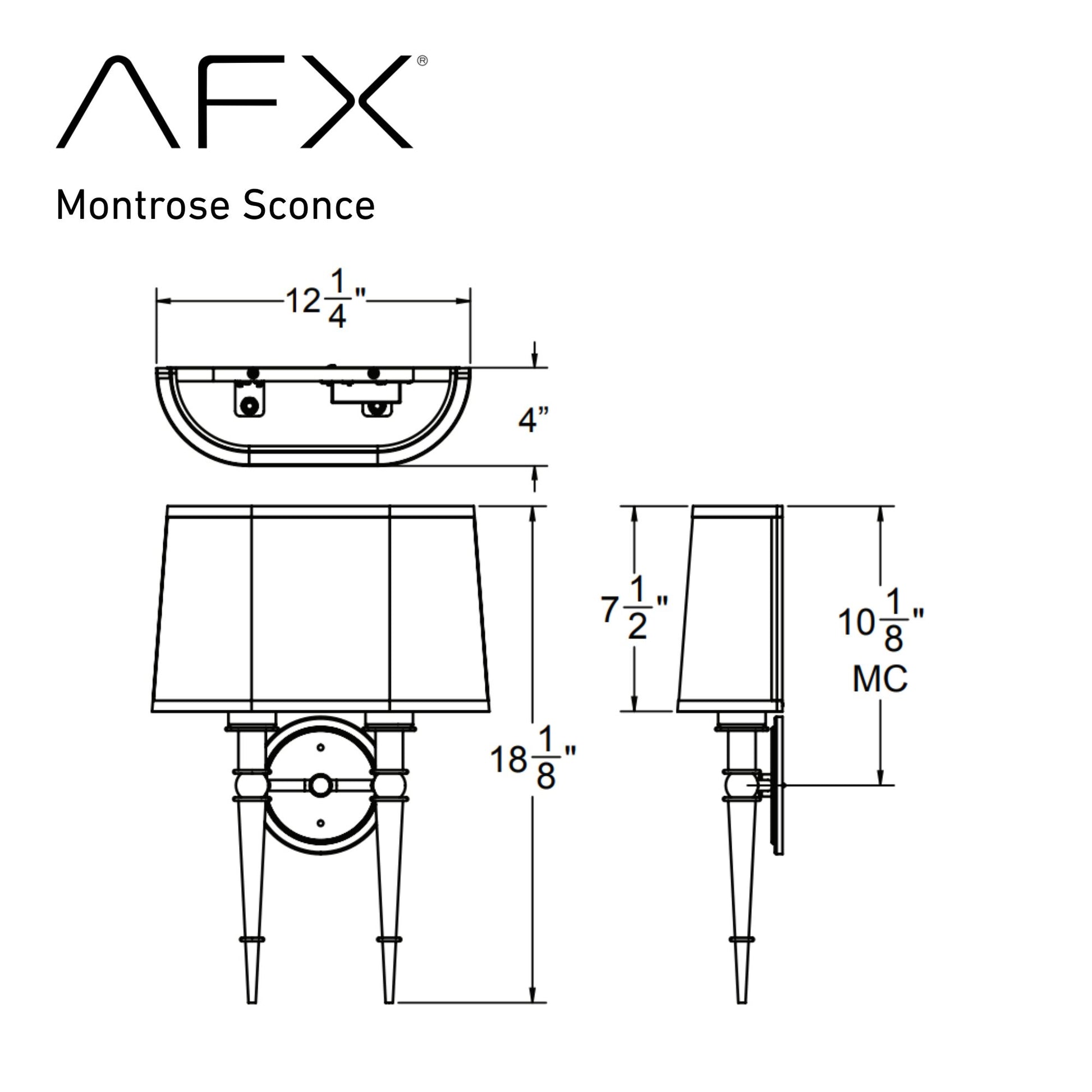 Montrose 13" LED Wall Sconce, Satin Nickel Finish - Bees Lighting