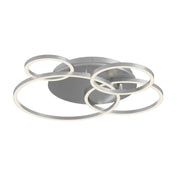 Orbit 24" LED Semi Flush Mount, Satin Nickel Finish