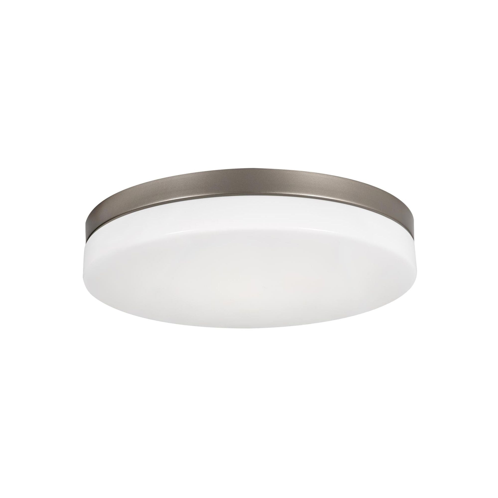 Oscar 14" LED Flush Mount, Satin Nickel Finish