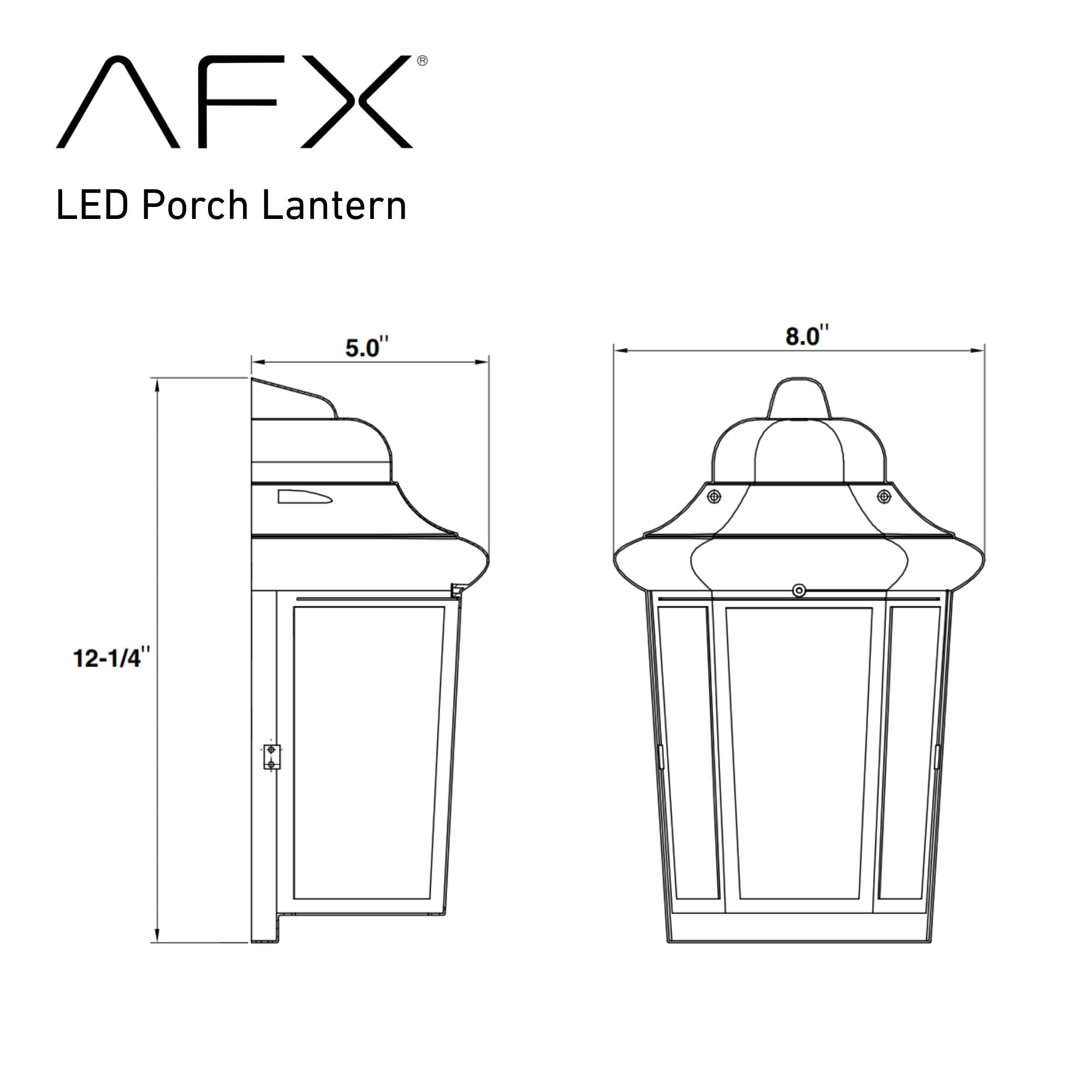 Patriot 12 in. LED Outdoor Wall Light Black Finish - Bees Lighting