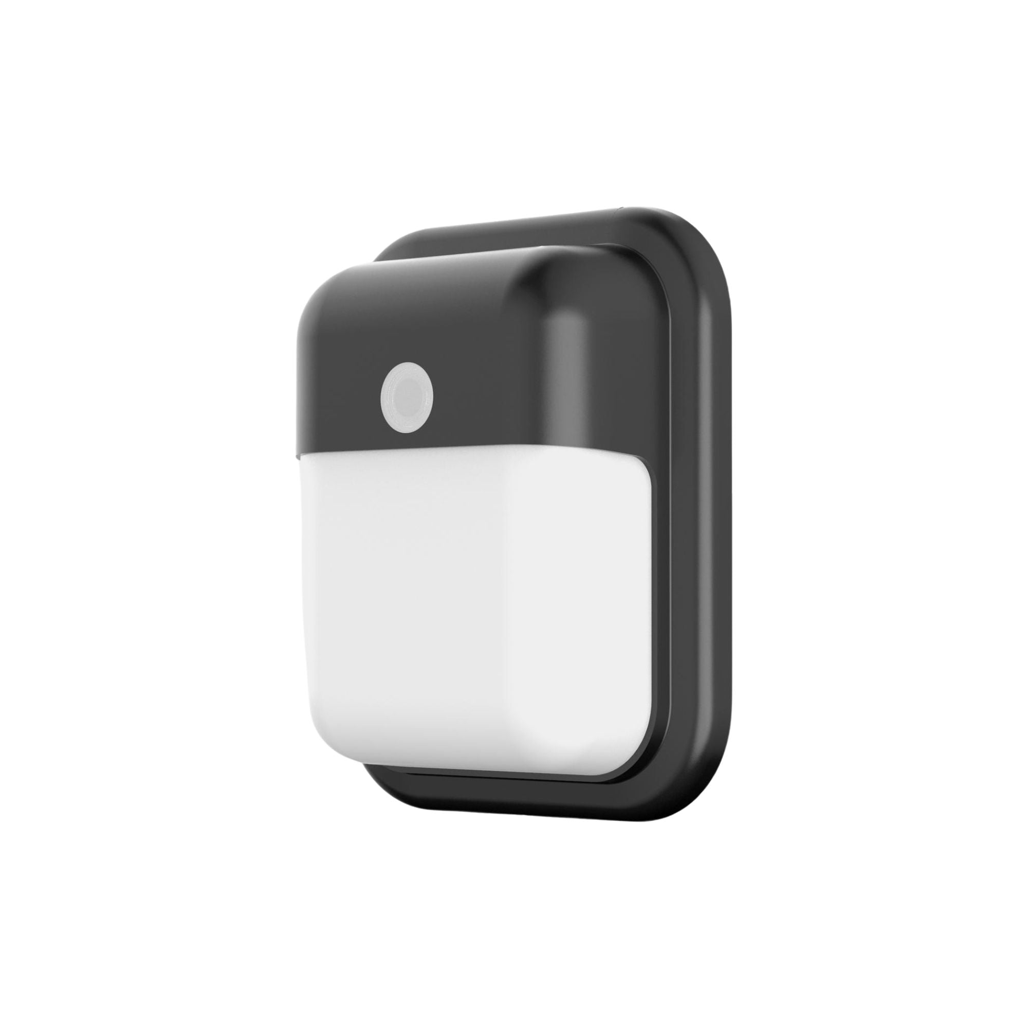 Patton 8" Dusk to Dawn LED Outdoor Wall Sconce, Black Finish