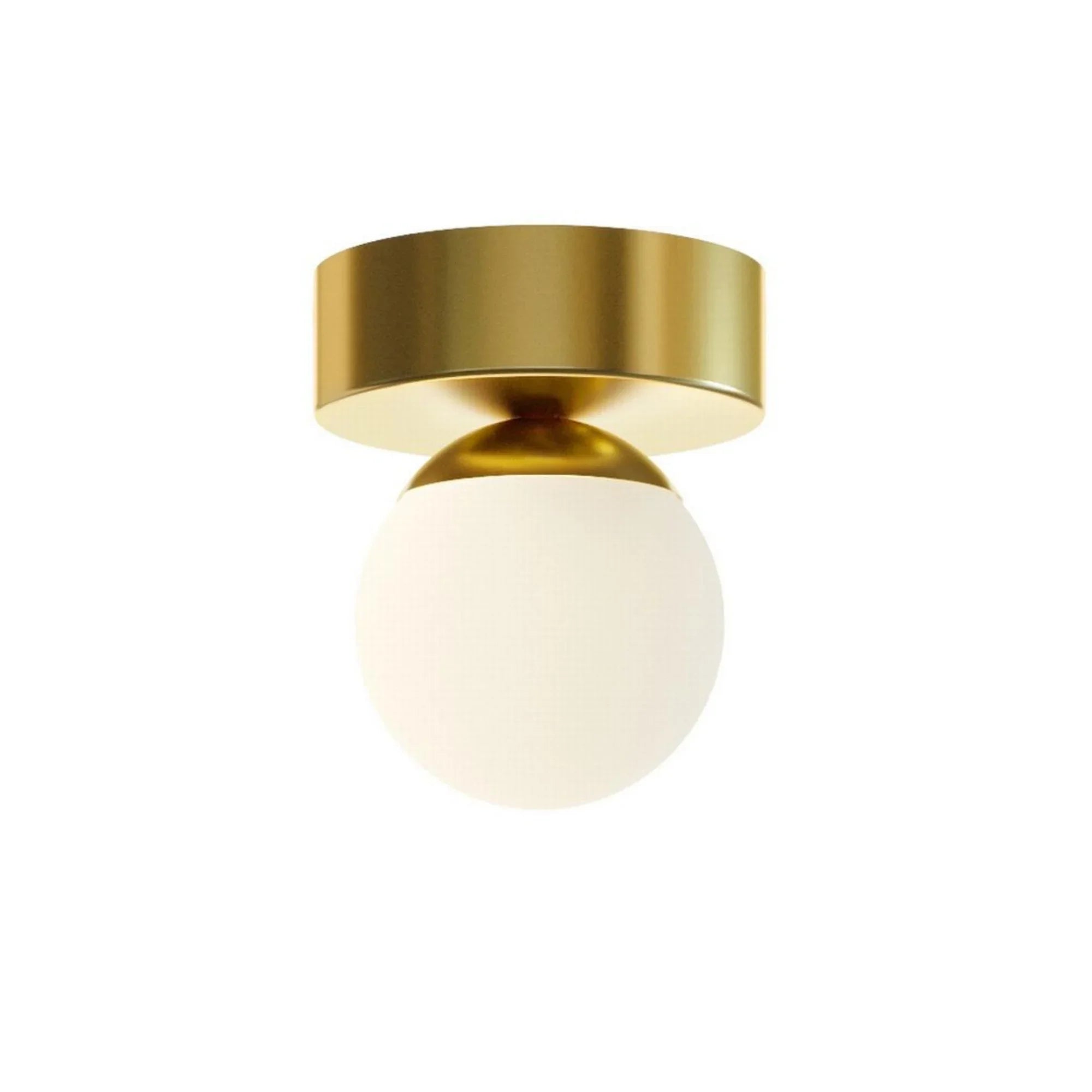AFX Lighting - Pearl 4" LED Flush Mount, Satin Brass Finish | Bees Lighting
