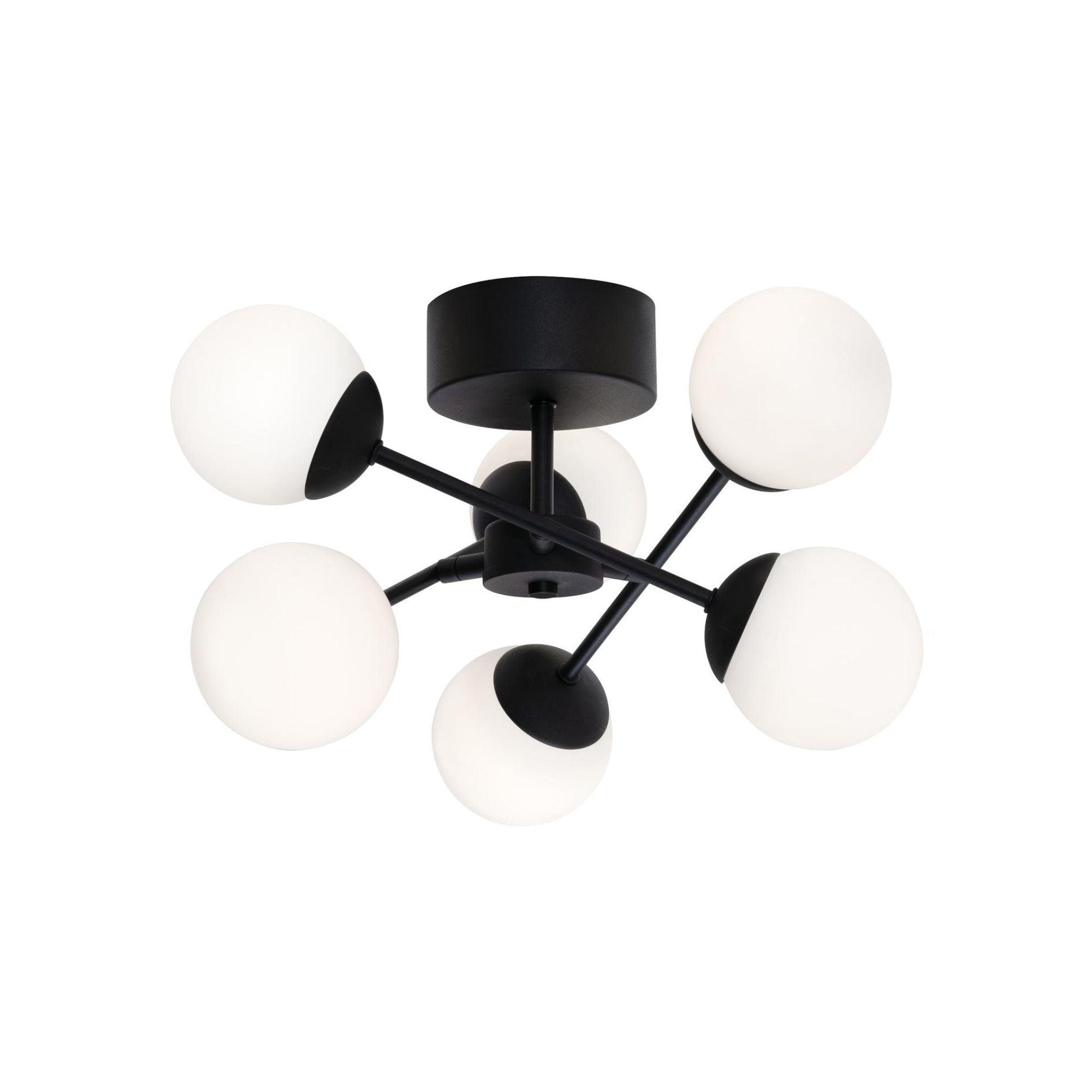 Pearl 16" LED Ceiling Mount, Black Finish