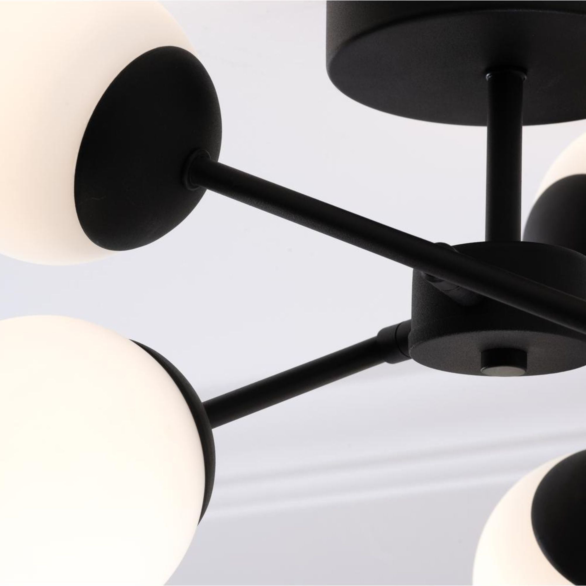 Pearl 16" LED Ceiling Mount, Black Finish
