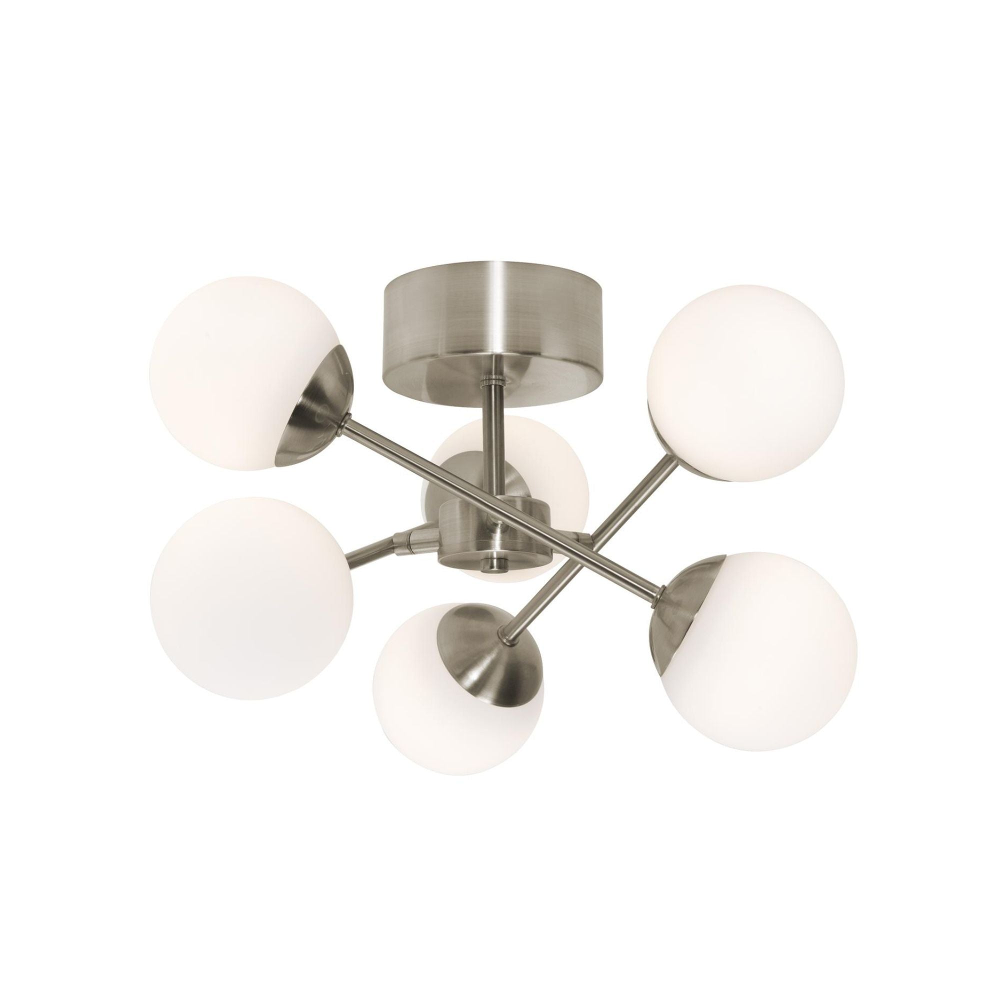 Pearl 16" LED Ceiling Mount, Satin Nickel Finish