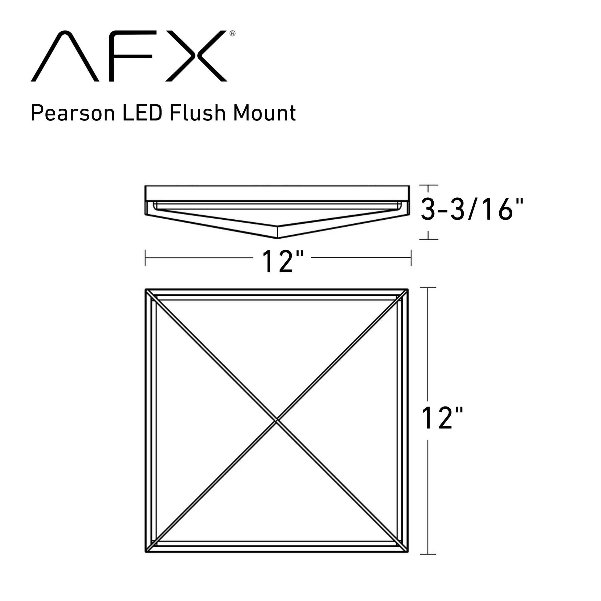 Pearson 12" LED Flush Mount, Satin Nickel Finish - Bees Lighting