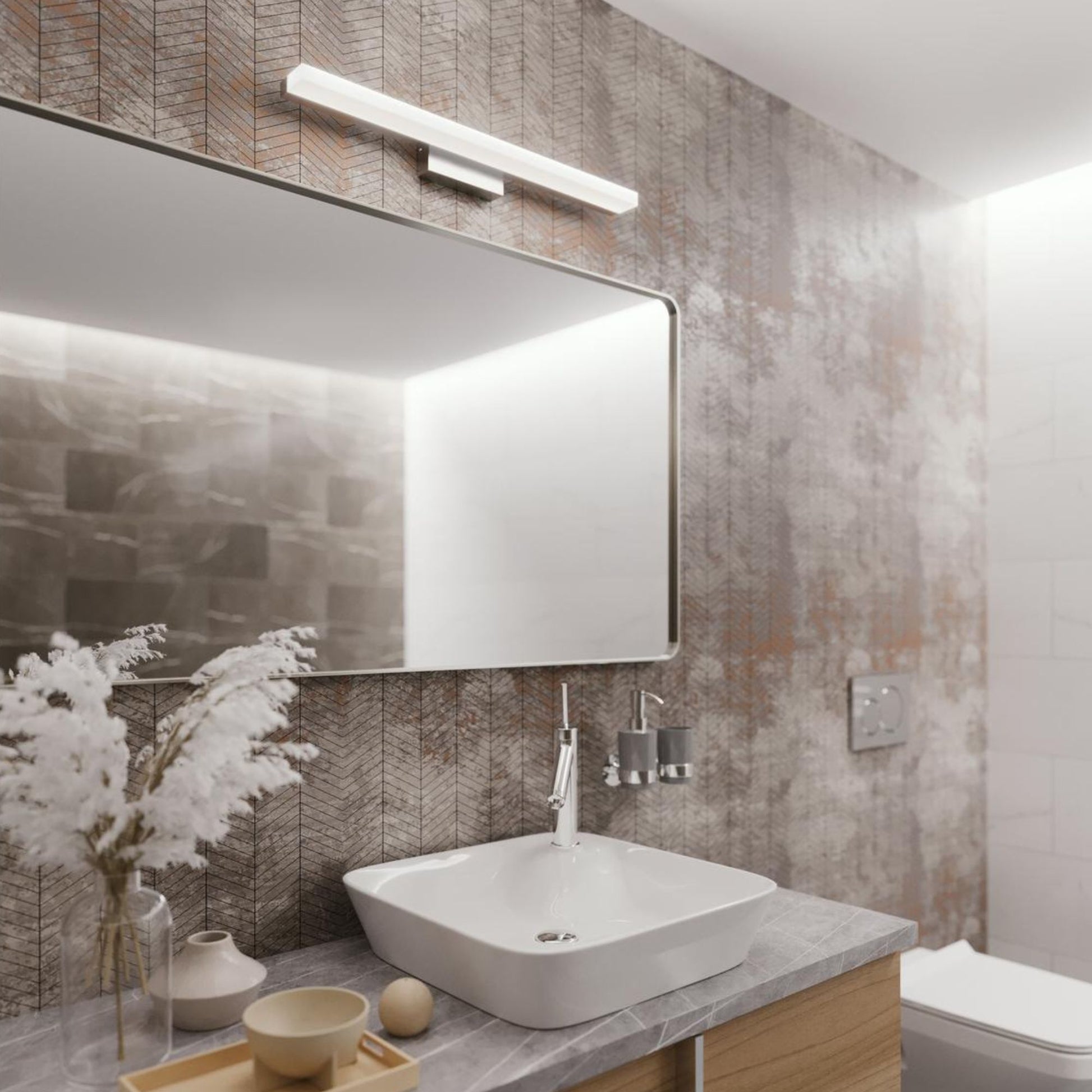 Ramona 36" LED Vanity, Satin Nickel Finish - Bees Lighting