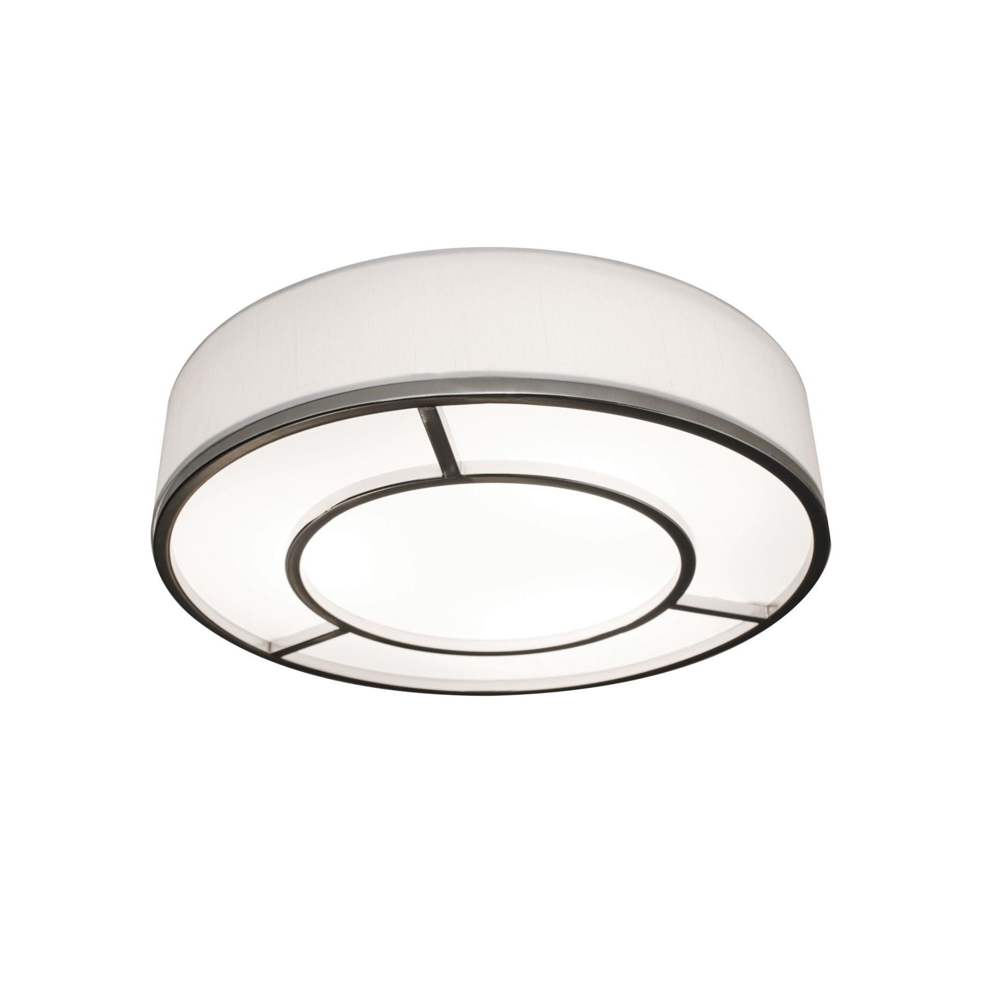 Reeves 16" LED Flush Mount, Satin Nickel Finish